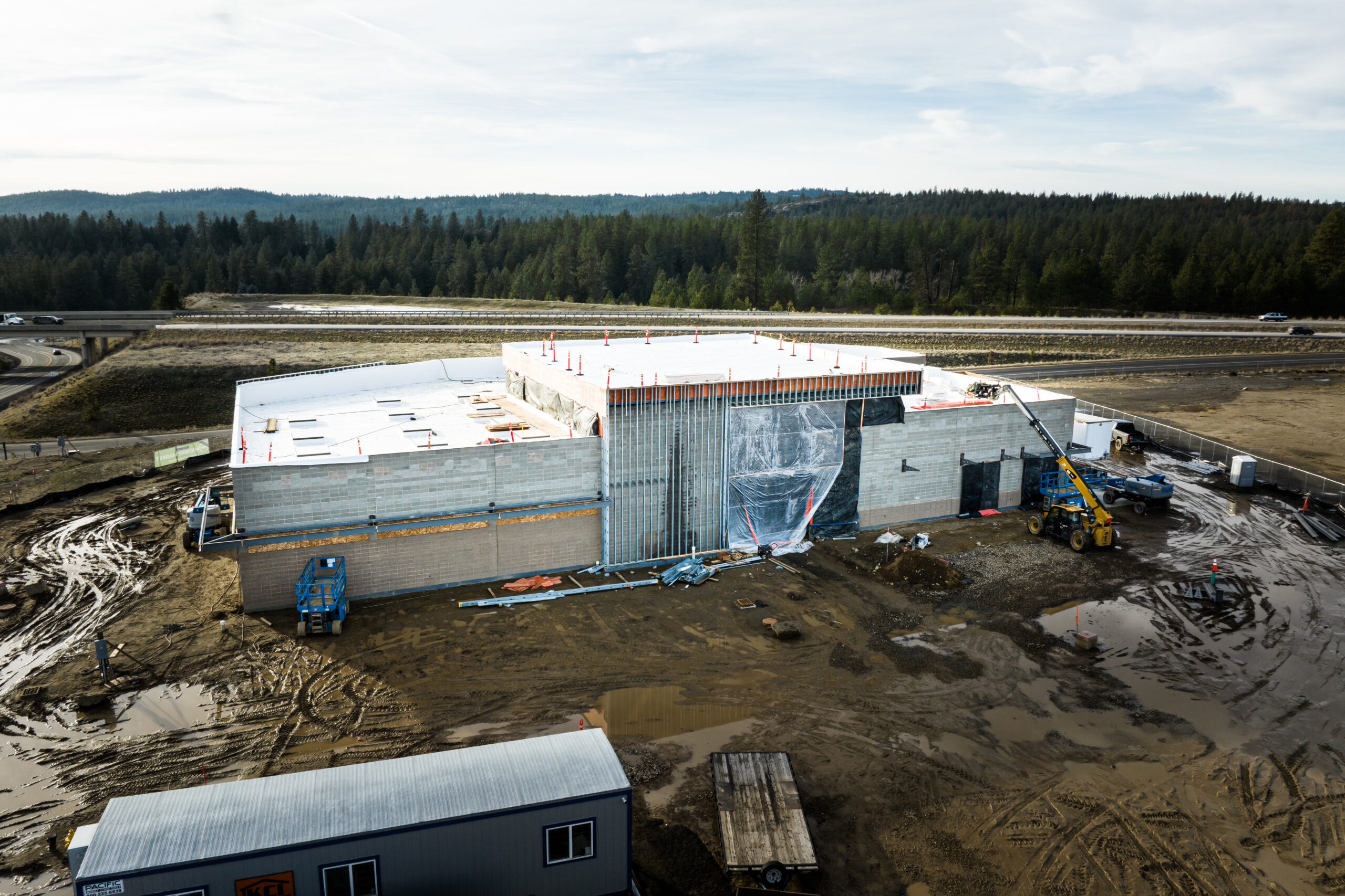 Midway Market construction progress - rear view January 2026