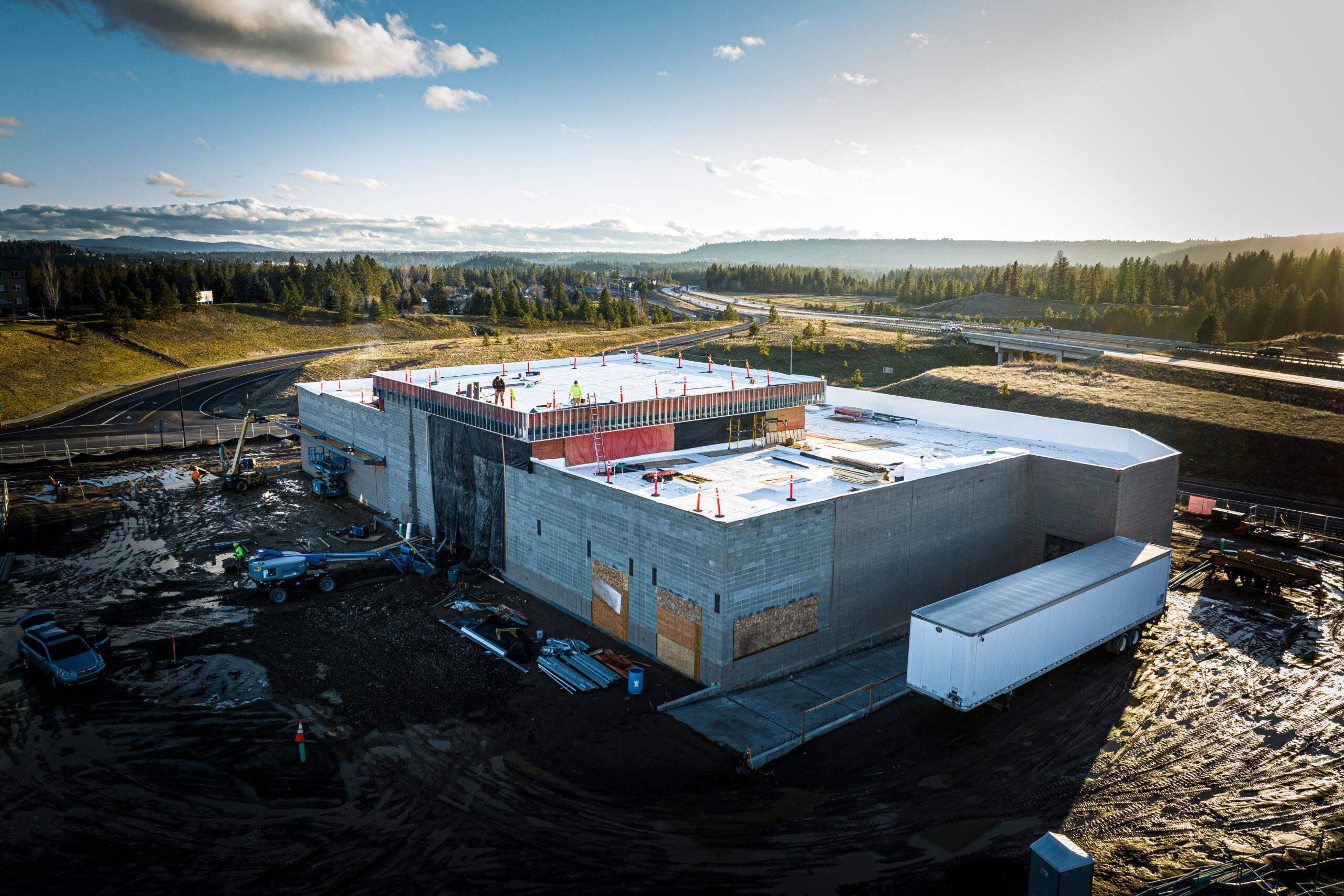 Midway Market construction - walls going up January 2026